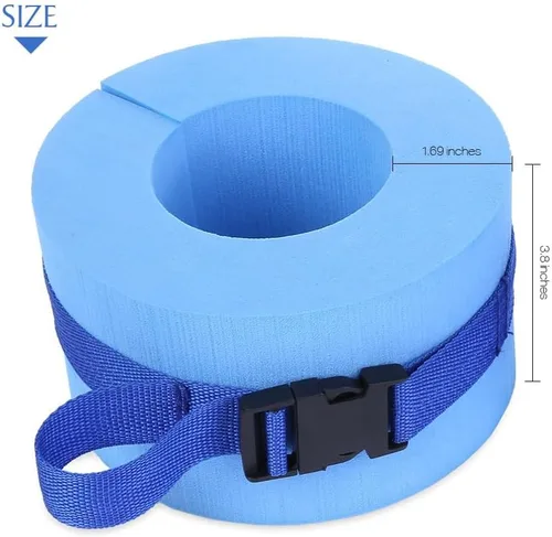 Vista 7 de Juego de 2 pulseras acuáticas de natación, pesas de agua para ejercicios de piscina, pesas de piscina para ejercicio acuático, equipo de ejercicios