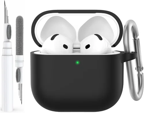 Vista 29 de AhaStyle Funda Protectora de Silicona Mejorada [LED Frontal Visible] Compatible con Apple AirPods 2 y 1 (Negro)