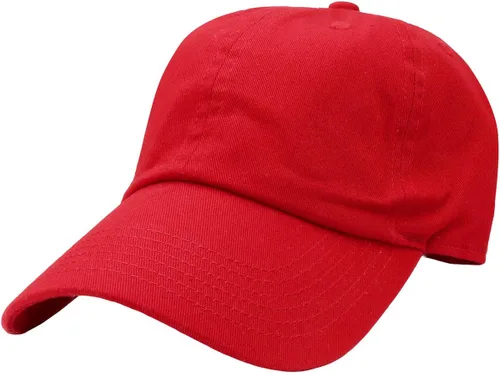 Vista 10 de Gorra de béisbol clásica Falari, sombrero de papá 100% algodón suave, talla ajustable Aguamarina