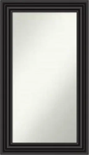 Vista 606 de Amanti Art Espejo personalizado, espejo de baño negro puente, espejo de pared o espejo de tocador de baño sobre el fregadero (26 x 26 pulgadas)