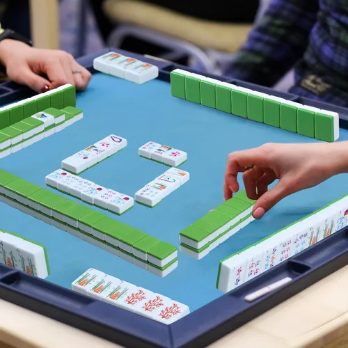 Vista 6 de Arrowbash Juego de 160 azulejos de Mahjong americano, 1.2 pulgadas con Océano japonés