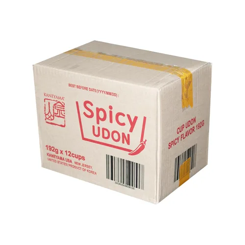 Vista 4 de Kaneyama Taza de sopa de fideos, Udon de estilo japonés, sabor picante Shoyu-Kimchi, fideos frescos masticables instantáneos y aptos