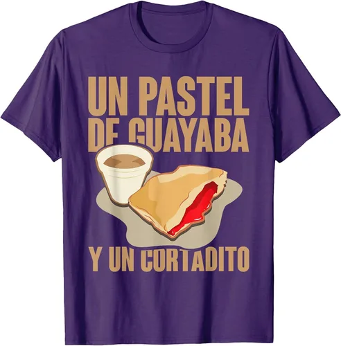 Vista 80 de Funny Cuban Coffee Guayaba Guava Breakfast T Shirt T-Shirt Asphalt Grey