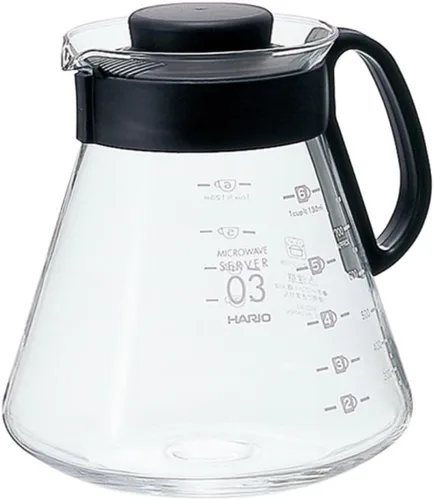 Vista 9 de Hario V60 Glass Range - Servidor de café, 12.2 fl oz, color negro