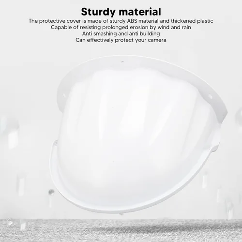 Vista 4 de Parasol universal para lluvia, cubierta de cámara, protector de cámara de seguridad para exteriores, cubierta de plástico ABS para lluvia y sol