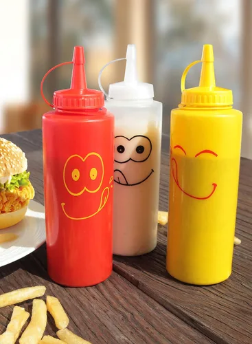 Vista 4 de New Star Foodservice - Juego de botellas exprimibles para condimentos, 12