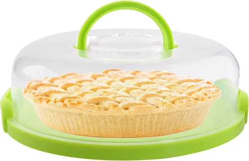 Vista 10 de Portabebés portátil de 12 pulgadas con tapa y magdalenas, tarta de galletas, para bodas, fiestas, baby shower, fiestas de Navidad (azul)
