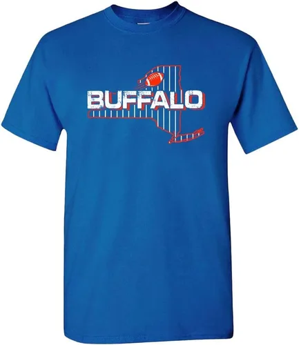 Vista 22 de Xtreme Apparrel Camiseta para hombre Team Field Map para aficionados al fútbol Dallas - Camisa azul marino