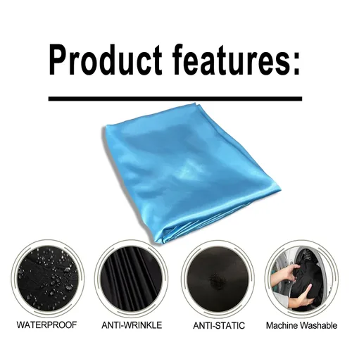 Vista 5 de Pelocapa Capas de peluquería para clientes, capas de corte de tinte para el cabello con ganchos elásticos, impermeable, ligero, satinado brillante
