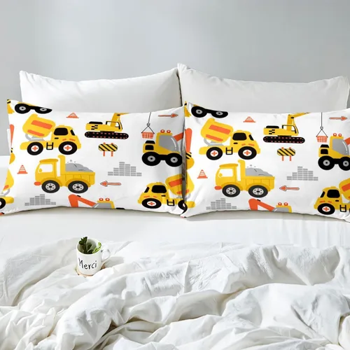 Vista 4 de Feelyou Juego de sábanas de coche de dibujos animados para niños y niños Multi 01