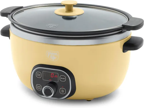Vista 13 de GreenLife Olla de cocción lenta de 6QT, olla de cerámica antiadherente no tóxica sin PFAS, recipiente interior extraíble, programable, apta