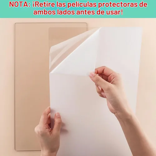 Vista 3 de 2 unidades/1 par de almohadillas de corte compatibles con máquina de troquelado BSP y BS Switch Plus, placas de corte de plástico de policarbonato