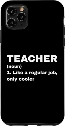 Vista 13 de Funny Teacher Definition Like A Regular Job Only Cooler Noun Case for iPhone 17