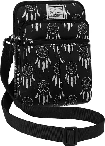 Vista 18 de Kamo Bolso Multifuncional para Teléfono de Un Solo Hombro, Bolso de Cintura para Teléfono, Bolso Diagonal Cruzado, Estuche para Teléfono Inteligente