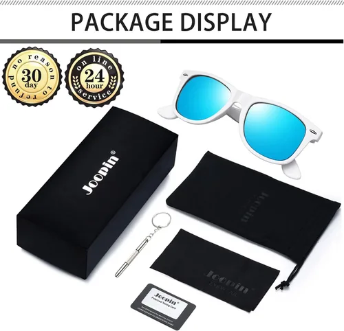 Vista 6 de Joopin Gafas de sol cuadradas polarizadas con protección UV para hombre y mujer