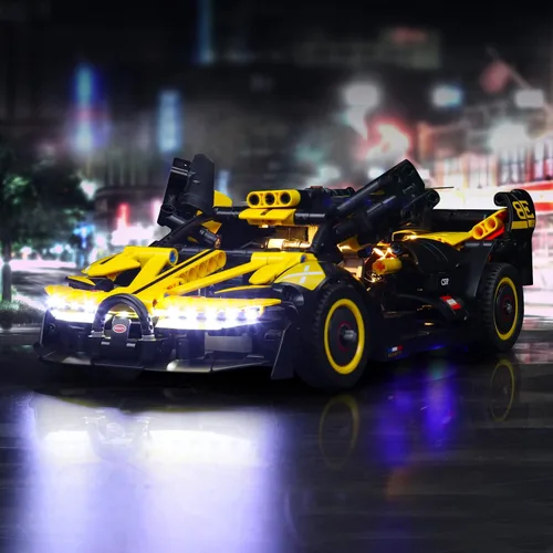 Vista 5 de Luz BrickBling compatible con LEGO Technic Bugatti Bolide 42151 Kit de iluminación creativa (ladrillos no incluidos)