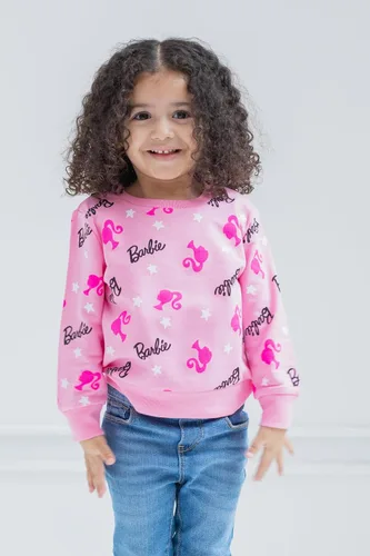 Vista 2 de Barbie Sudadera de felpa francesa para niñas pequeñas y grandes