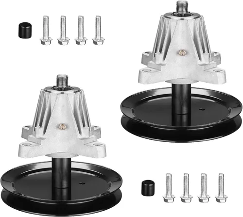 Vista 7 de Conjunto de husillo 918-04865A para cortacésped Cub Cad - 618-04636 Husillos de cubierta aptos para Cub Cad LTX1045 LTX1046, Craftsman LT2000