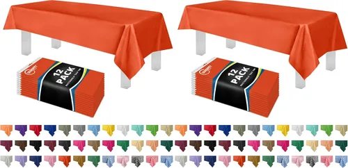 Vista 62 de Mantel de plástico de alta calidad - 54 in. x 108 pulgadas. Grandipity - Mantel rectangular (6 y 12 unidades), Agua (Aqua) Aqua Plastic table
