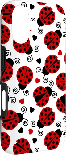 Vista 3 de Carcasa para iPhone 17 de mariquitas y corazones