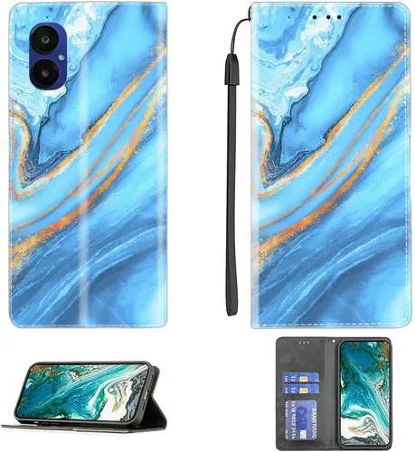 Vista 148 de Aroepurt Funda para UMIDIGI G1 Plus compatible con UMIDIGI G1 Plus Funda para teléfono Funda de piel sintética con función atril magnética CPT15