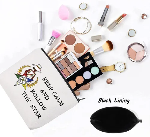 Vista 3 de LEVLO Bolsa de cosméticos de hermandad de hermandad de mujeres regalo para hermana Keep Calm And Follow The Star Sisterhood Merch, Sigue a la Sigue