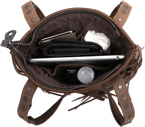 Vista 6 de Montana West Western Bling Collection - Bolso de mano con asa superior