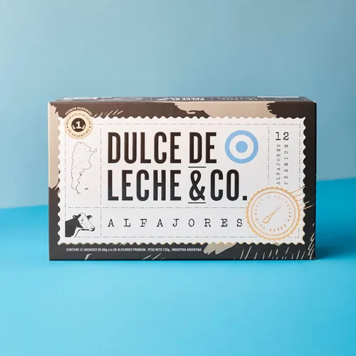 Vista 13 de Dulce de Leche & CO. Alfajores Premium DDL&CO x 6 unidades - 3 negro 3 blanco - Hecho en Argentina (1)