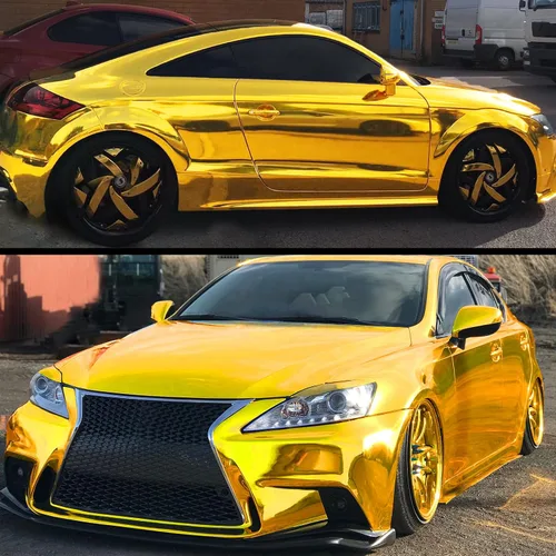 Vista 9 de TeckWrap - Vinilo autoadhesivo para envoltura de coche efecto espejo cromado, 29,2 x 152,4 cm (dorado)