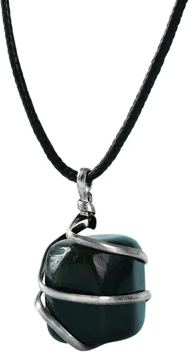 Vista 58 de PYOR Collar con colgante curativo de Reiki de cristal, gemas de buena suerte, prosperidad, riqueza, piedras preciosas naturales, collares de buena
