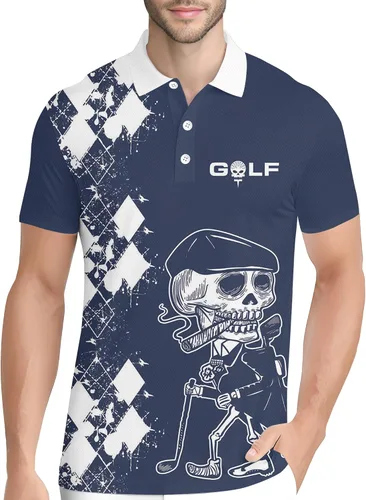 Vista 32 de PAGYMO Camisetas de golf divertidas para hombre, diseño de impresión loca Aop-polo-06361