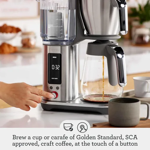 Vista 3 de Breville Máquina de café de goteo Luxe BDC415BTR, trufa negra, jarra de vidrio