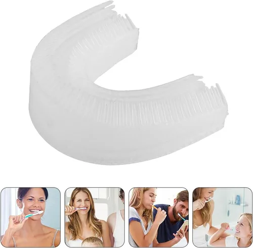 Vista 8 de 2 unids U en forma de cepillo de dientes cabeza de cepillo de dientes eléctrico automático cabeza de repuesto para accesorios