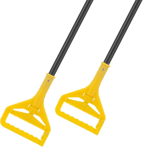 Vista 8 de KeFanta Mango de mopa de 152 cm, mango de mopa comercial resistente, industrial, reemplazo de palo de mopa, cambio rápido, soporte para reemplazo