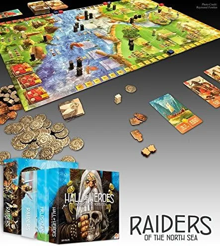 Vista 4 de Renegade Game Studios Expansión Raiders of the North Sea Hall of Heroes, Edades 12+, 2 - 5 jugadores, Tiempo de juego 60 - 80 minutos