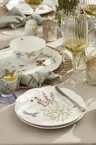 Vista 5 de Lenox 897792 Butterfly Meadow Herbs - Juego de vajilla de 12 piezas