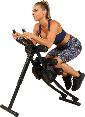 Vista 2 de Ab Machine Equipo de ejercicio multifuncional para gimnasio en casa, equipo de entrenamiento de abdominales ajustable en altura