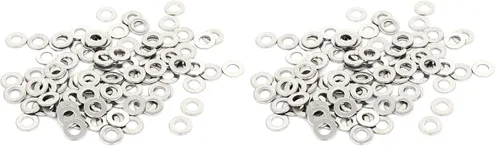 Vista 18 de uxcell Arandela plana sellada de acero inoxidable M1.0.236 x 0.012 in para tornillo de perno 100Pcs