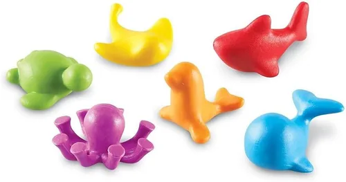 Vista 4 de Learning Resources figuras del océano "Under the Sea" para contar