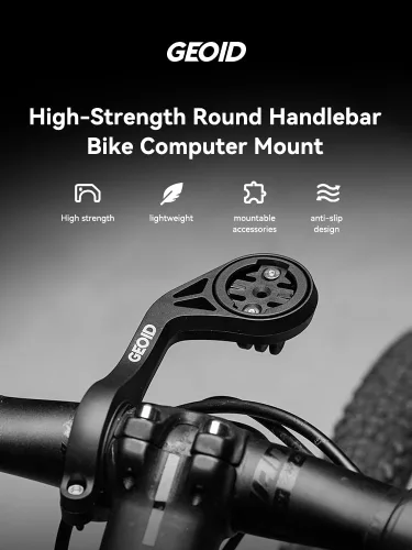 Vista 2 de GEOID Soporte para computadora de bicicleta, soporte frontal exterior para bicicleta de carretera, compatible con Garmin Wahoo Bryton Magene Cycplus