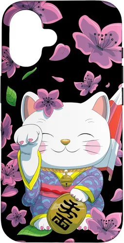 Vista 31 de Funda para iPhone 13 Pro Max Japanese Maneki Neko Lucky Cat