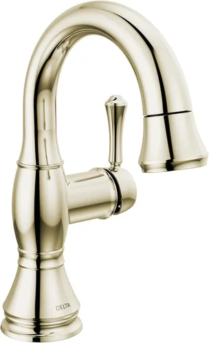 Vista 10 de Delta Faucet Cassidy Grifo de Baño Extraíble, Grifo de Baño Extraíble, Grifo de Baño Dorado de Un Solo Orificio con Extraíble, Grifo de Lavabo