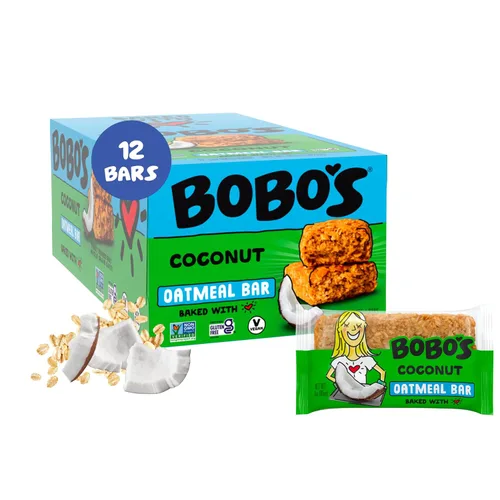 Vista 25 de Bobo's Barras de mantequilla de almendra y avena, sin gluten, sin OGM, avena integral, paquete de 12 Barritas de aperitivo Para llevar Hechas