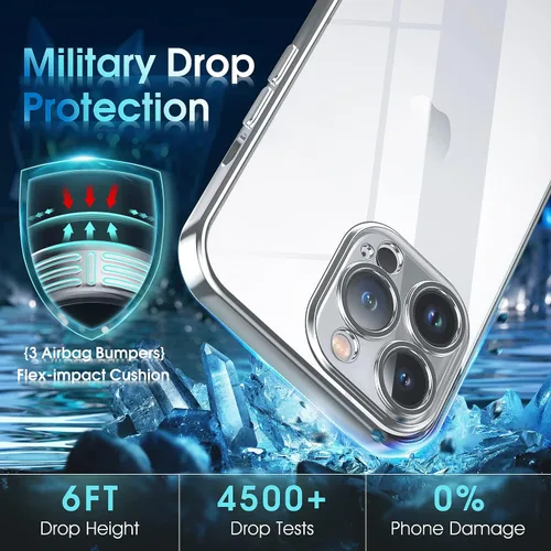 Vista 262 de Supdeal Funda cristalina transparente para iPhone 11, [No se amarillea] [Protección de la cámara] [Probado contra caídas de grado militar] Funda