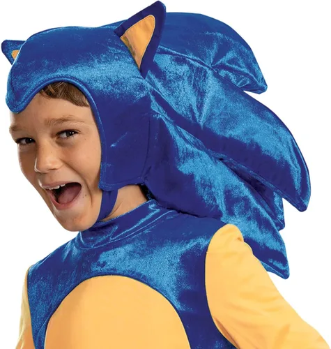 Vista 3 de Disguise Sonic the Hedgehog - Disfraz de Sonic Prime para niños