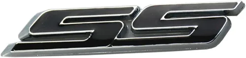 Vista 2 de Aimoll 3 piezas SS Emblemas ABS Adhesivo 3D Logo Reemplazo para Impala Cobalto Camaro 2010 2011 2012 2013 2014 2015 2016 2017 (cromo/negro)