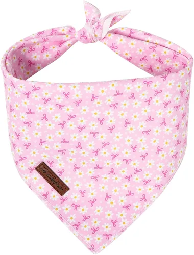 Vista 30 de MR. CHUBBYFACE Pañuelos azules con rayas para perros, reversibles, baberos triangulares, bufanda, accesorios para perros, gatos, mascotas