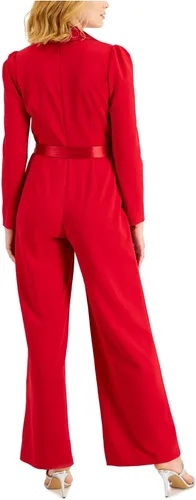 Vista 2 de Adrianna Papell womens Knit Crepe Tuxedo Jumpsuit