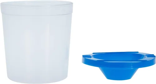 Vista 7 de Juvale Paquete de 12 vasos de pintura antiderrames con tapas para niños, suministros de arte y manualidades para aulas (4 colores, 3 x 3 pulgadas)