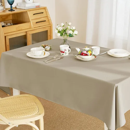 Vista 9 de RYB HOME - Mantel rectangular de Patchwork colorido - Mantel a prueba de derrames y resistente a los arañazos para mesa de 6 pies con flores